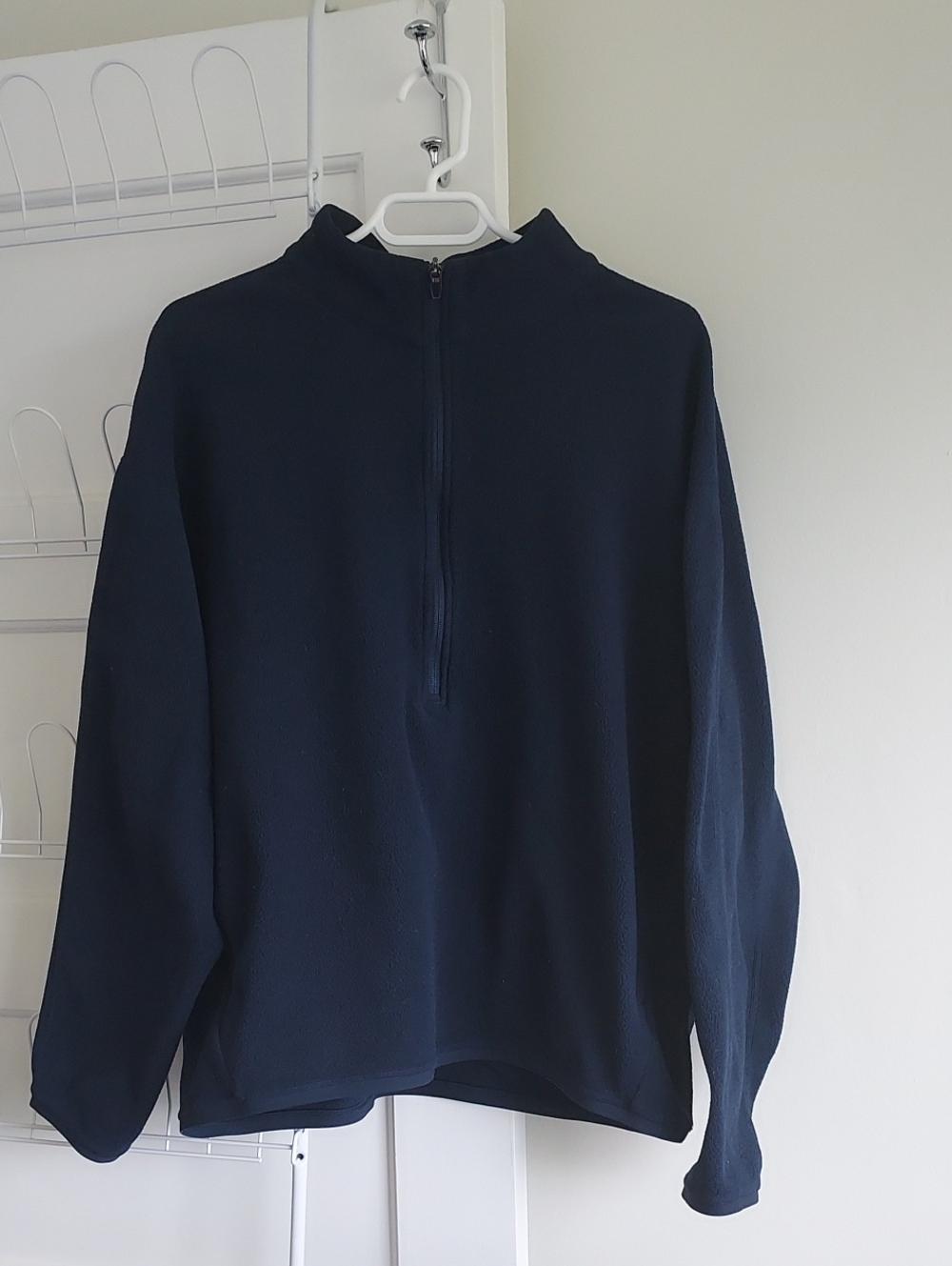 Lululemon Athletica Oversized-Fit Fleece Half-Zip Pullover Navy Active Outdoor